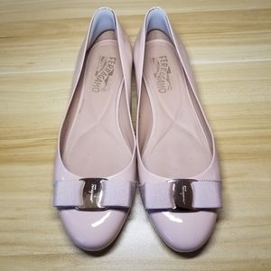 💖SALE AUTH Ferragamo Varina Ballet Flats in Nude